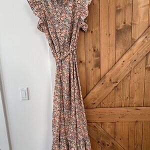 SHEIN Multicolor Floral Maxi Dress